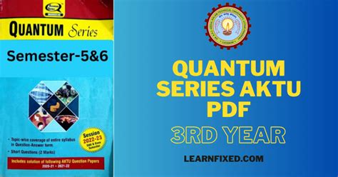 quantum series aktu pdf free download|aktu quantum pdf 4th year.